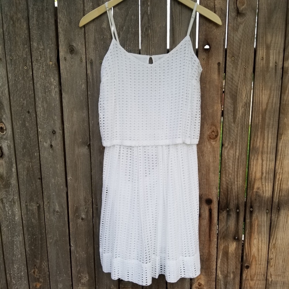Madewell  white skyline  eyelet   dress size 4